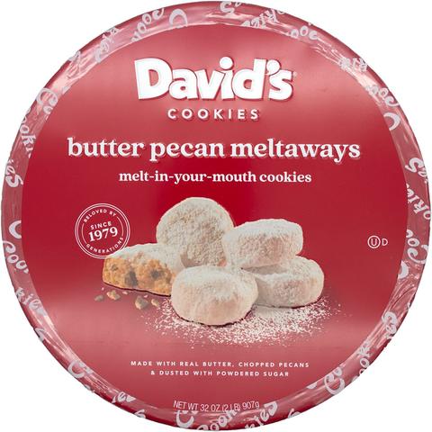 Gourmet Butter Pecan Meltaways tin 2 lbs